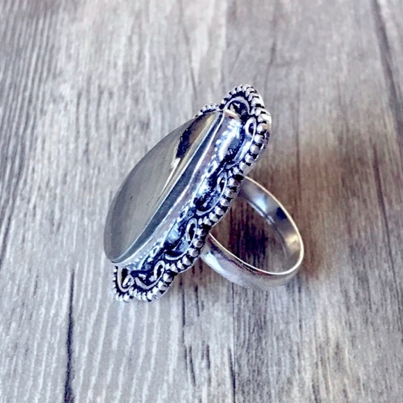 Apache Pyrite Antique Design Ring - Picture 6 of 8